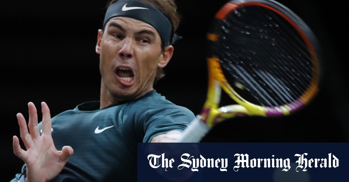 Paris Masters 2020 Rafael Nadal Beats Jordan Thompson Alex De Minaur Out