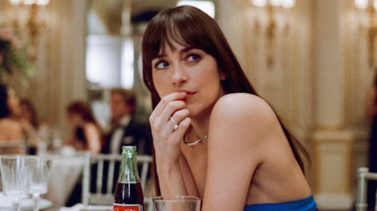Dakota Johnson plays a matchmaker torn between two men in Celine Song’s Materialists.