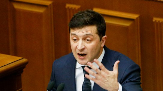 Ukrainian President Volodymyr Zelensky.