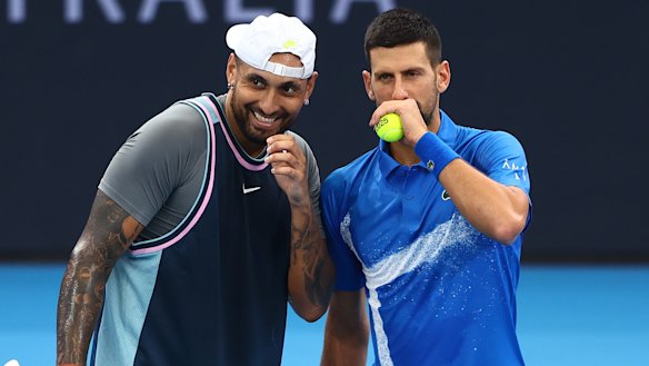 Nick Kyrgios and Novak Djokovic are in some ways a tennis odd couple.