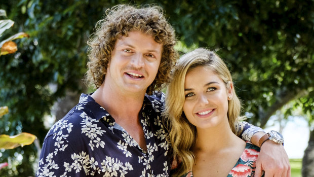 Cummins with Sophie in the final episode. 