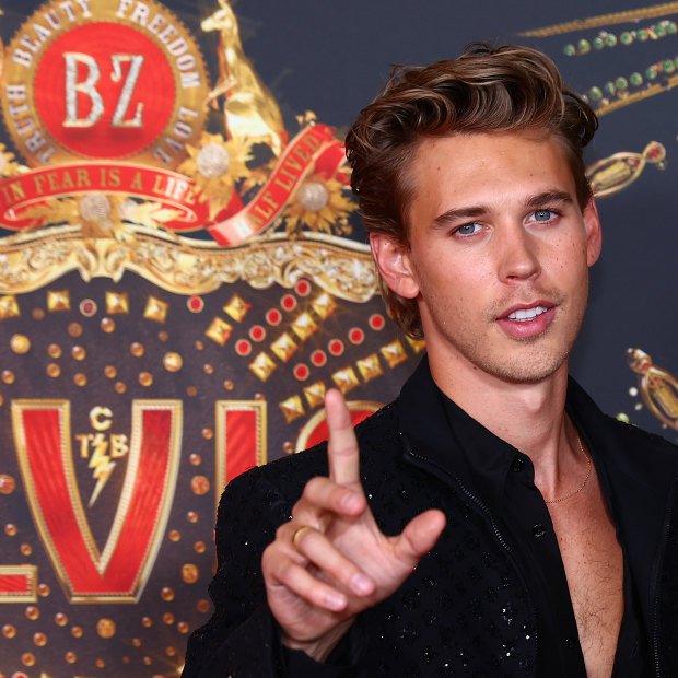 Austin Butler attends the Australian premiere of Elvis.