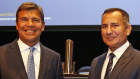 Then-BoQ chairman Patrick Allaway with then-CEO George Frazis, before their falling out.