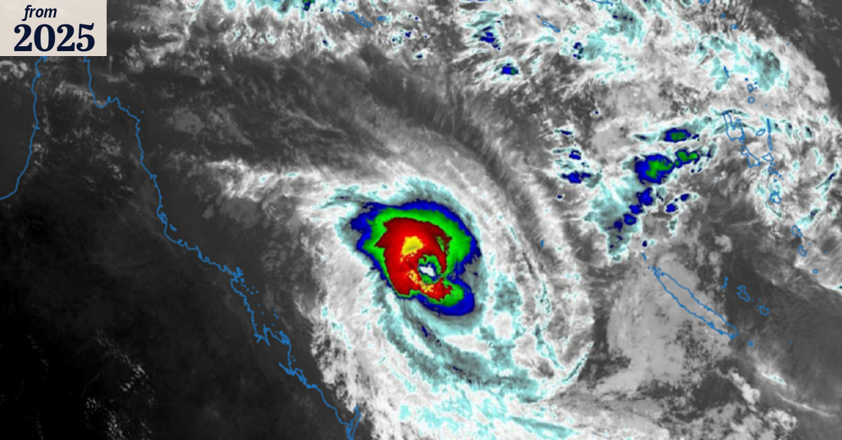 Damaging surf and high tides as cyclone spirals closer