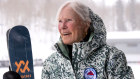 Wild old Bunch member Classie Page, 87, who often skis four days a week, at the Alta Ski Area, in Alta, Utah, on March 13.