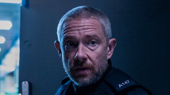 Martin Freeman as troubled Liverpool police office Chris Carson.