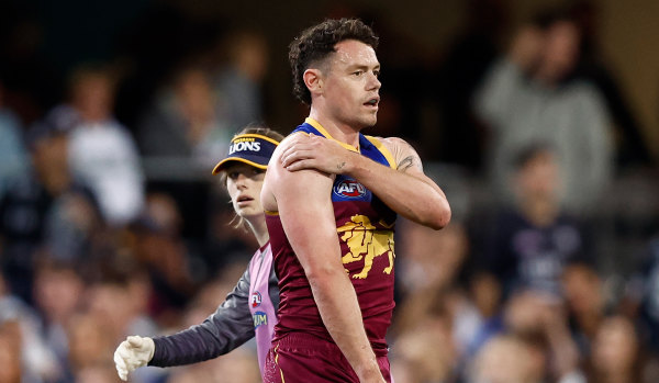 Lachie Neale brushed off any concern about his right shoulder.