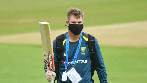 David Warner is among a group of Australian players to exit hotel quarantine on Thursday.
