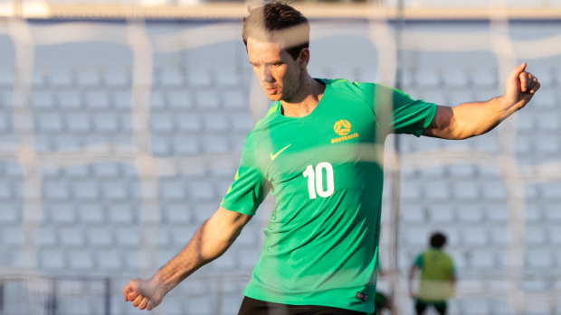 Raring to go: Robbie Kruse is ready to step into the breach for the Socceroos.
