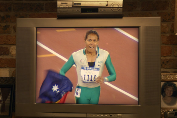 The advertisement features notable moments in Australian history, including Cathy Freeman’s run to win gold at the 2000 Sydney Olympics.