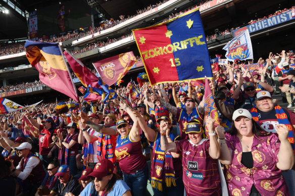 Lions fans were in full voice as their side won their first premiership since 2003.