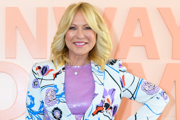 You can't keep a good woman down, or off the trapeze: Kerri-Anne Kennerley.
