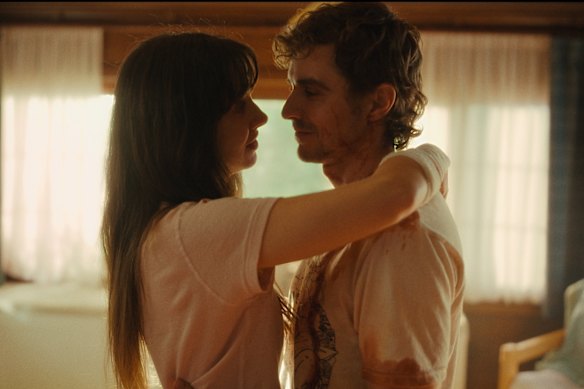 Dave Franco and Alison Brie in Together.