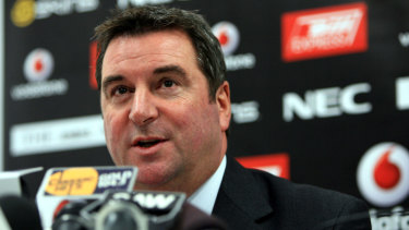 Code-hopper: Archie Fraser during his time as St Kilda chief executive.