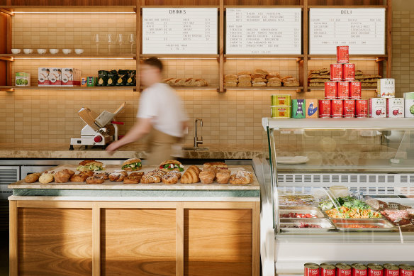 The counter is at Little Moley's, Abbotsford.