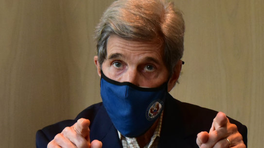 United States Special Presidential Envoy for Climate John Kerry speaks during a press conference in Seoul, South Korea.
