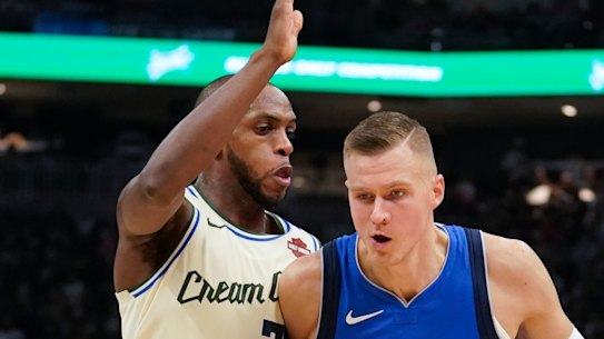 Kristaps Porzingis stepped up in Luka Doncic's absence for Dallas.