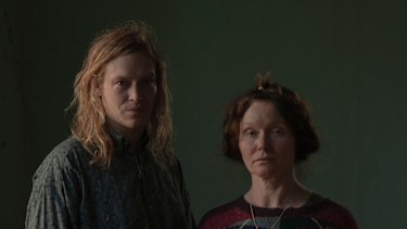 Caleb Landry Jones and Essie Davis in Nitram.