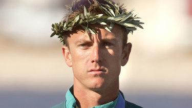 Nathan Baggaley pictured at the 2004 Olympic Games in Greece where he won a silver medal.