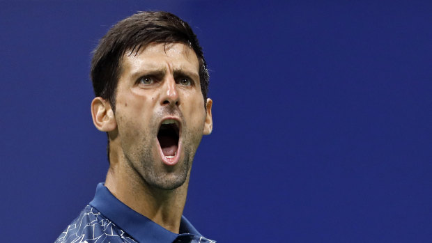 Moving on: Novak Djokovic is through to the fourth round.