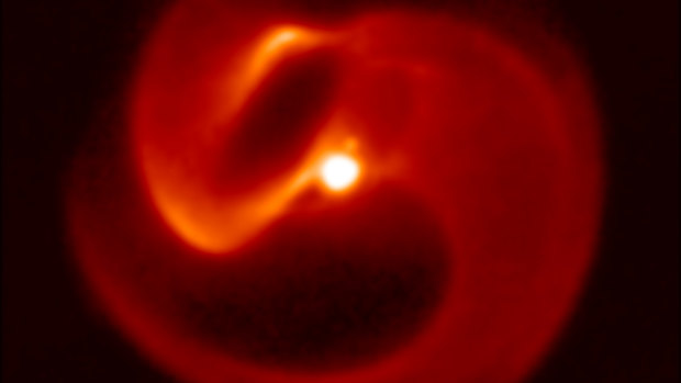 An image of the super-powerful star dubbed 'Apep'.