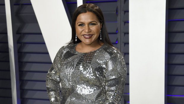 Mindy Kaling at the Vanity Fair Oscar Party in February this year. 