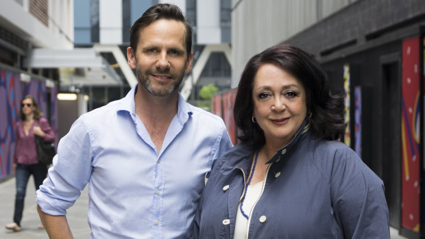 ABC Sydney hosts Robbie Buck and Wendy Harmer.