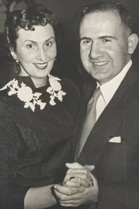 Henryka Schermant and Rudy Shaw on the day of their engagement.