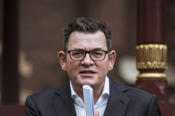 Premier Daniel Andrews was unimpressed with a ‘national plan to vaccinate Sydney’.