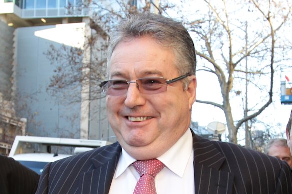 Former Purana taskforce chief detective Jim O’Brien outside court in 2012.