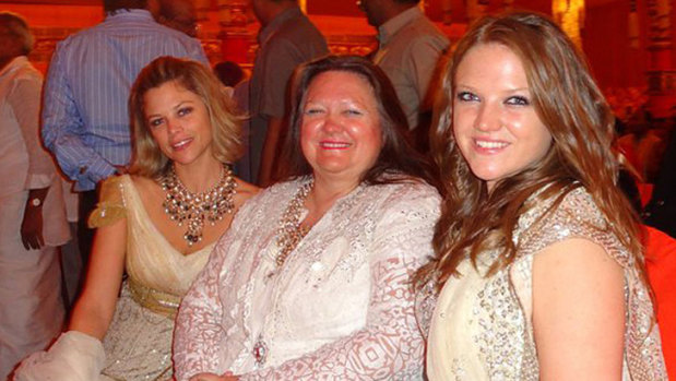 Bianca Rinehart, Gina Rinehart and Ginia Rinehart.