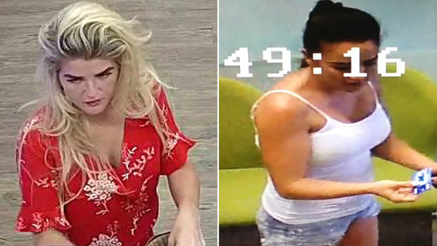 Two of the alleged female scammers.