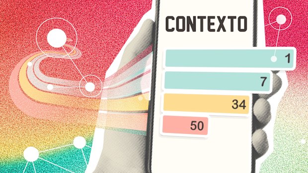 I laugh at your cute little five-letter word puzzles, and I raise you Contexto.