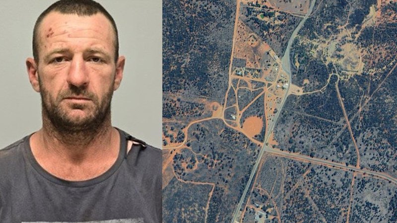 Police swarm outback property in hunt for accused triple murderer
