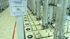 Centrifuge machines in the Natanz uranium enrichment facility.