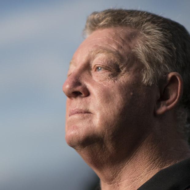 Phil Gould during his final days at the Penrith Panthers in 2019.