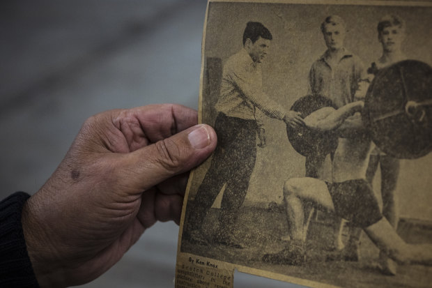 Coffa shows the first time he was photographed and reported on by The Age newspaper in a clipping from 1967.