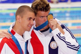 Anthony Ervin and Gary Hall jr would have their moment, dead heating for first in the 50m freestyle at the Sydney Games. 