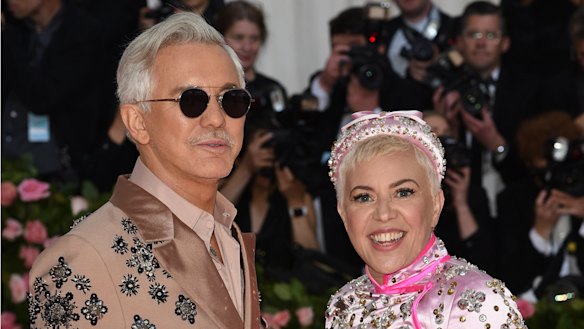 Baz Luhrmann, left, and Catherine Martin, up to their necks in Elvis.