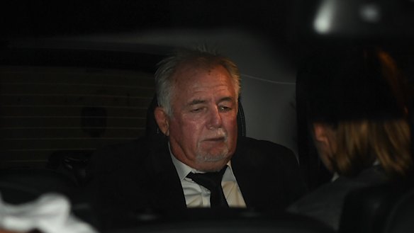 John Woodman, the developer at the centre of the IBAC investigation, leaves the hearings late last year.