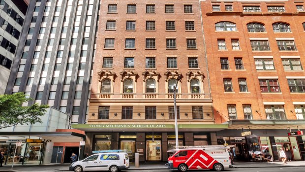 The Sydney Mechanics’ School of Arts is selling its office tower at 280 Pitt Street, Sydney.