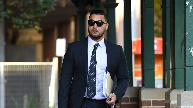Salim Mehajer arrives at Parramatta court on Wednesday.