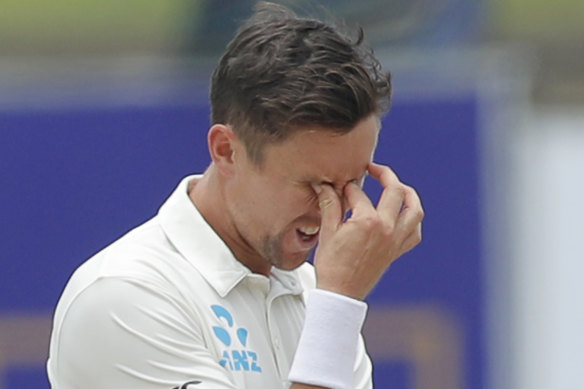 Trent Boult and the Kiwis were washed out after one day of their warm-up match before being beaten in Galle.