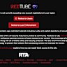 Screen grab showing the restricted landing webpage for Redtube. It is in protest against the new identification rules.