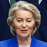 Ursula von der Leyen speaking in the House of Representatives.