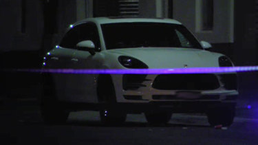 Police are investigating a shooting into a car and a restaurant in Moonee Ponds on Friday night. 