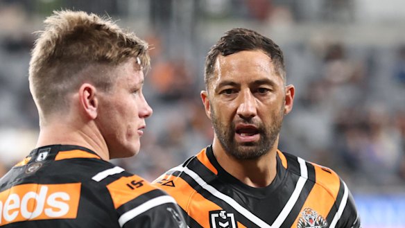 Harry Grant teamed up with current Tigers coach Benji Marshall during his season at Leichhardt in 2020.