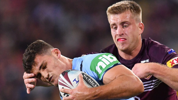 Lacklustre: Nathan Cleary took his poor NRL form into the Origin cauldron.