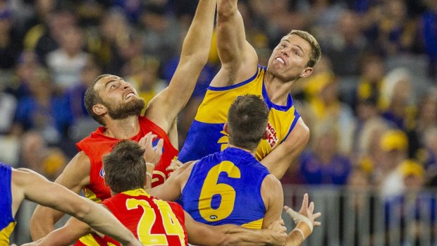 Eagles ruckman Nathan Vardy was backed by coach Adam Simpson despite just four touches against the Gold Coast.