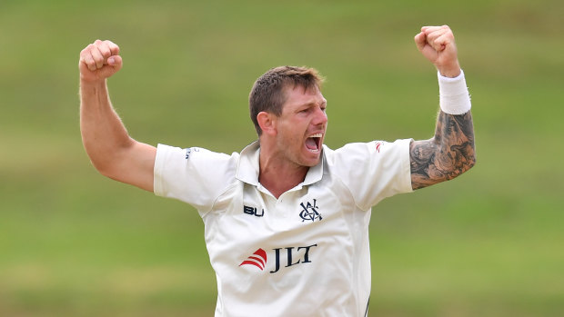 James Pattinson starred for the Vics on day three, taking five wickets and leading his side to victory.